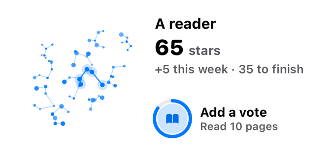 Who you're becoming widget as stars